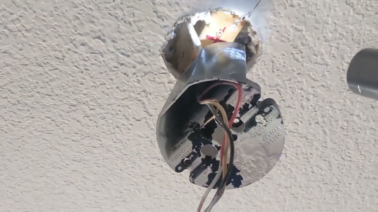 Hunter Dempsey Low Profile Ceiling Fan Install