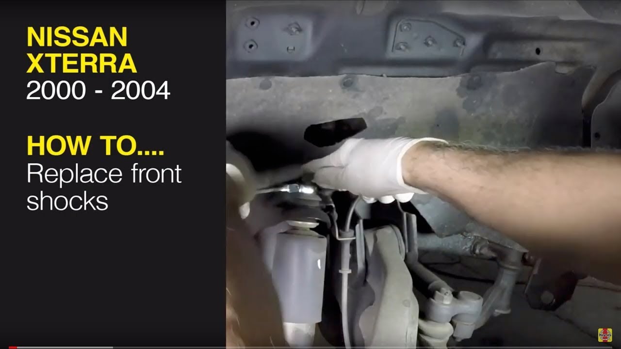 Replace the front shocks on a Nissan Xterra (00-04), Pathfinder (96-04) or Frontier pick-up (98-04)