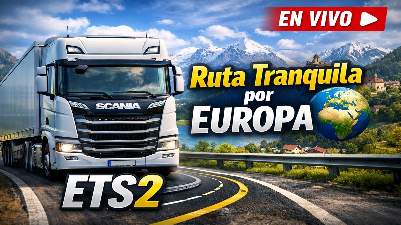 Euro Truck Simulator 2 | Ruta tranquila por Europa | Geforce Now