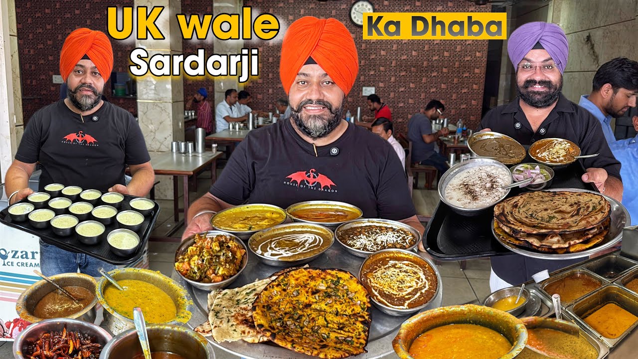 UK wale Sardar Ji Ka पंजाबी Dhaba | Indian Street Food | Dehradun Desi Dhaba  food