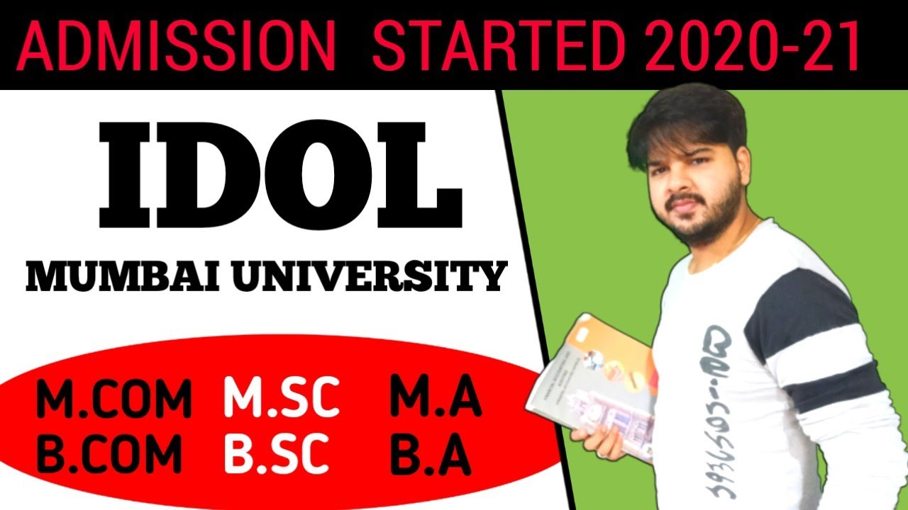 IDOL admission started 2020-21 Mumbai University |Mumbai University Idol latest updates|