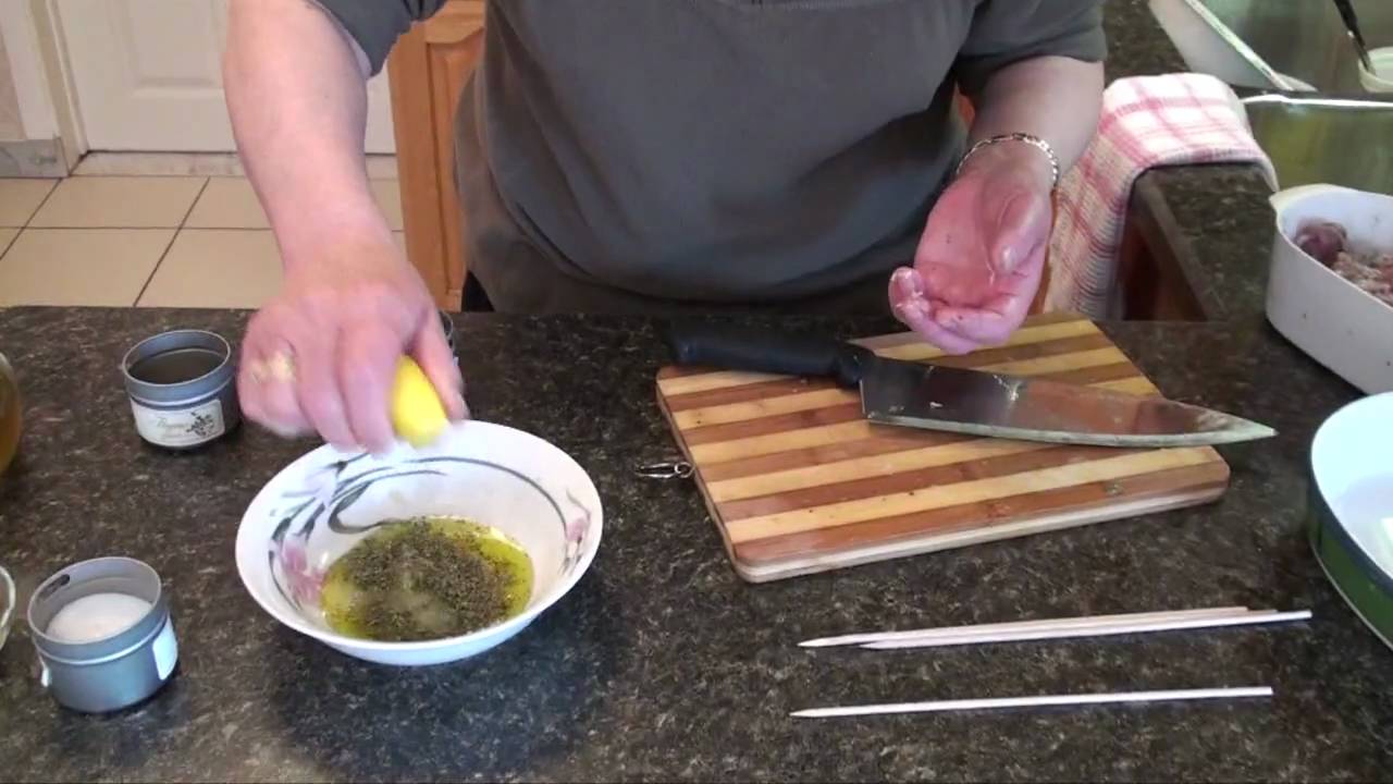 Greek Souvlaki (Souvlakia) (Shish-Kebabs)
