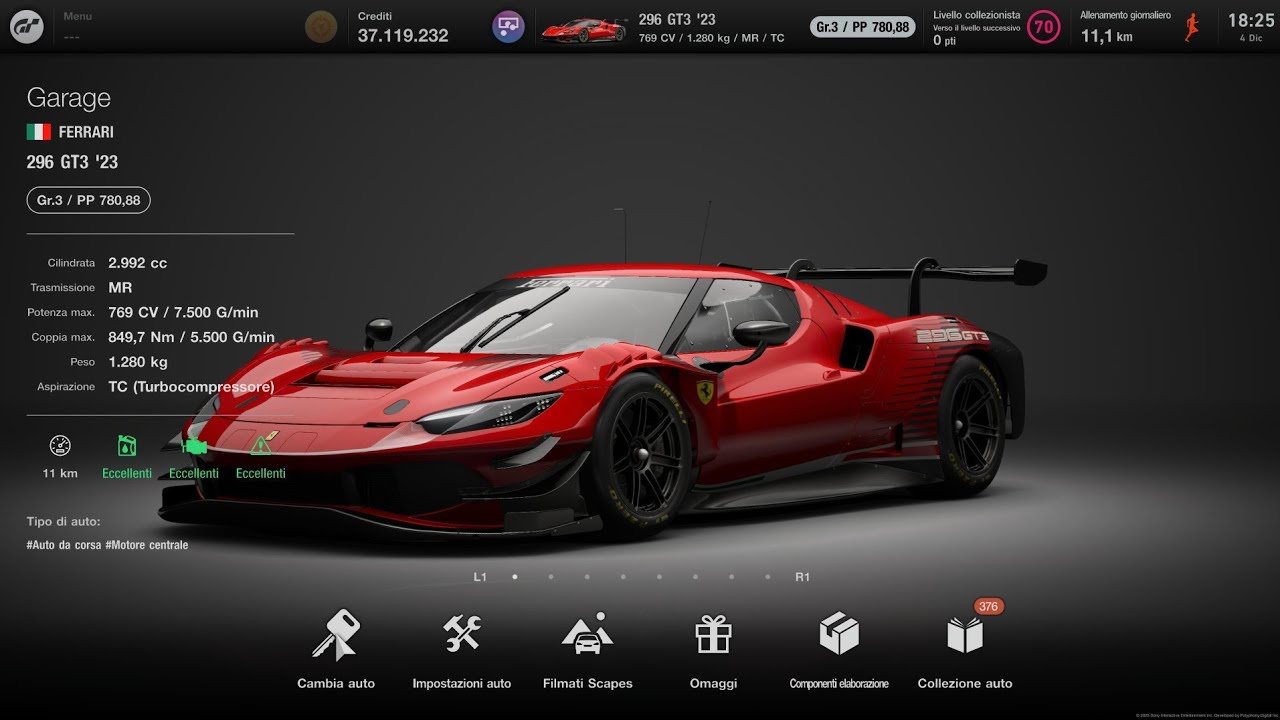 GT7 ABU DHABI 800PP - FERRARI 296 GT3 '23