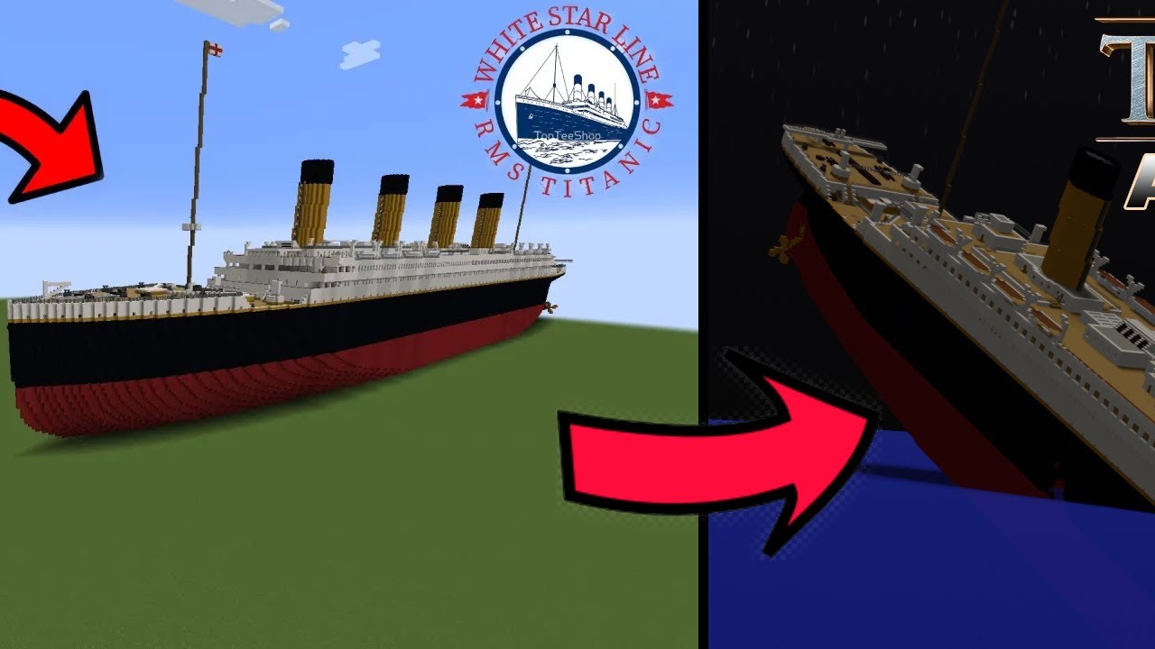 Minecraft Titanic Timelapse And Animation