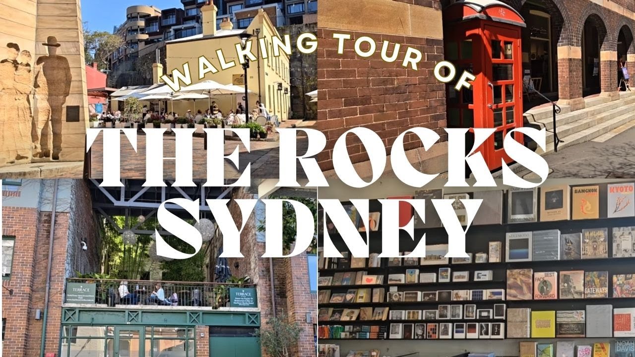 Walking Tour of The Rocks, Sydney | Historic Streets & Harbour Views | 4K UHD 🇦🇺