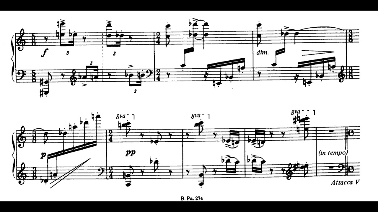 Leonard Bernstein - Touches (Chorale, Eight Variations, and Coda) for Piano (1981) [Score-Video]