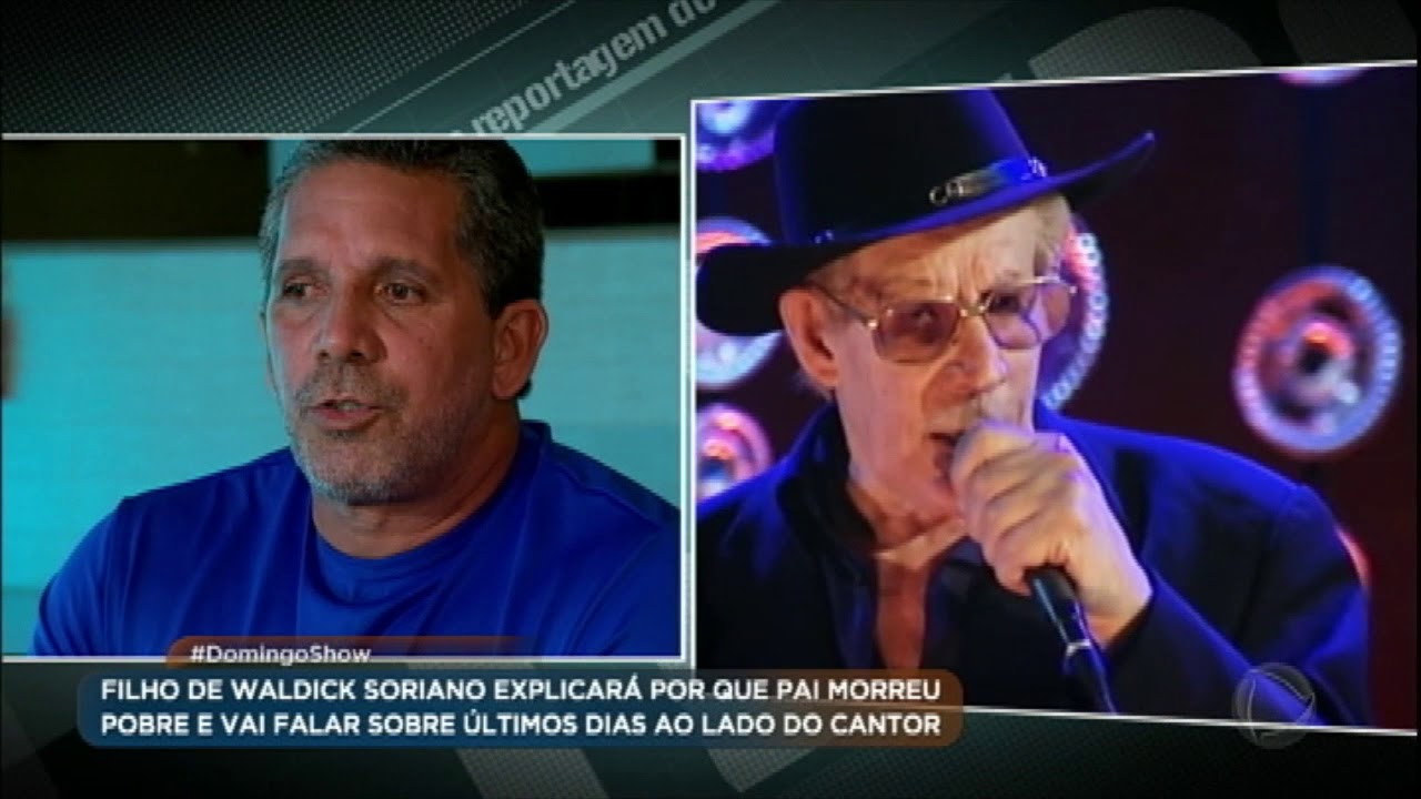 Filho de Waldick Soriano conta por que o pai morreu pobre