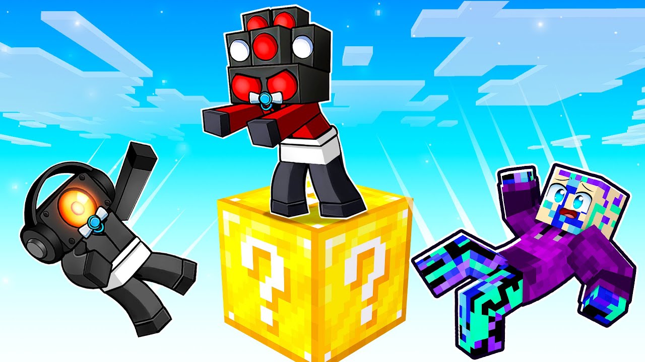 LOCKED on ONE LUCKY BLOCK with SPEAKER BABYS!