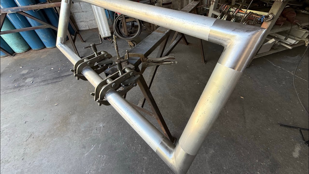 Welding, Polishing, Grinding - Aluminum Handrail,