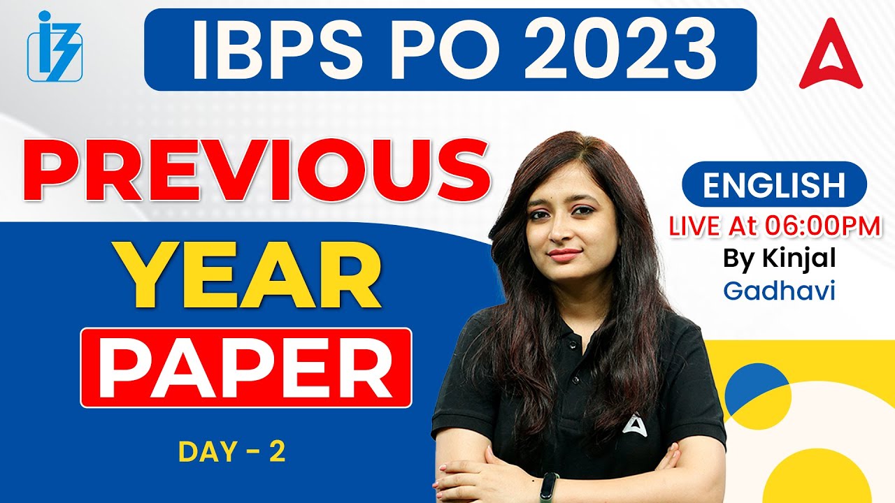 IBPS PO 2023 | IBPS PO English Previous Year Paper | By Kinjal Gadhavi