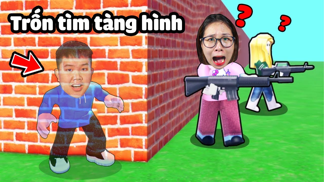 Trốn tìm tàng hình không nhìn thấy gì xem ai tìm giỏi nhất ? bqThanh Trốn Troll Ốc Tức Giận