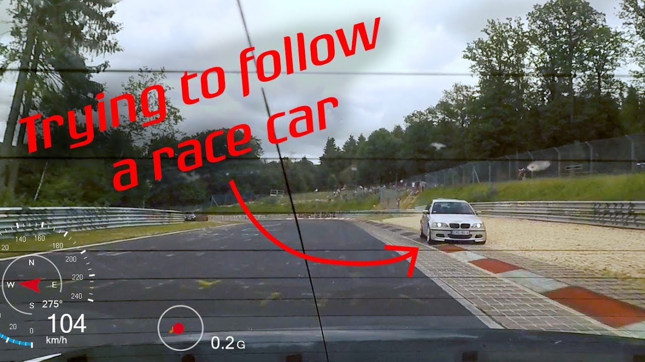 E90 325i VLN V4 test lap - followed by an E46 330i