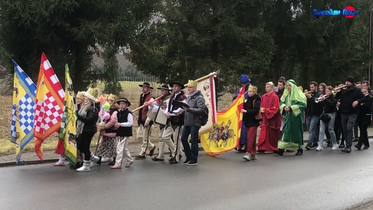 Pochód z Orszakiem Trzech Króli 2022 w Bystrej Podhalańskiej
