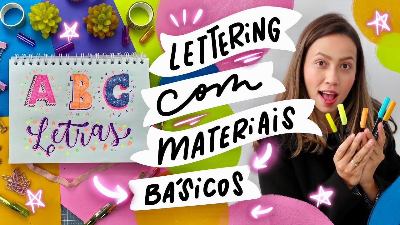 Materiais básicos para começar no lettering! Caneta esferográfica | Karol Stefanini
