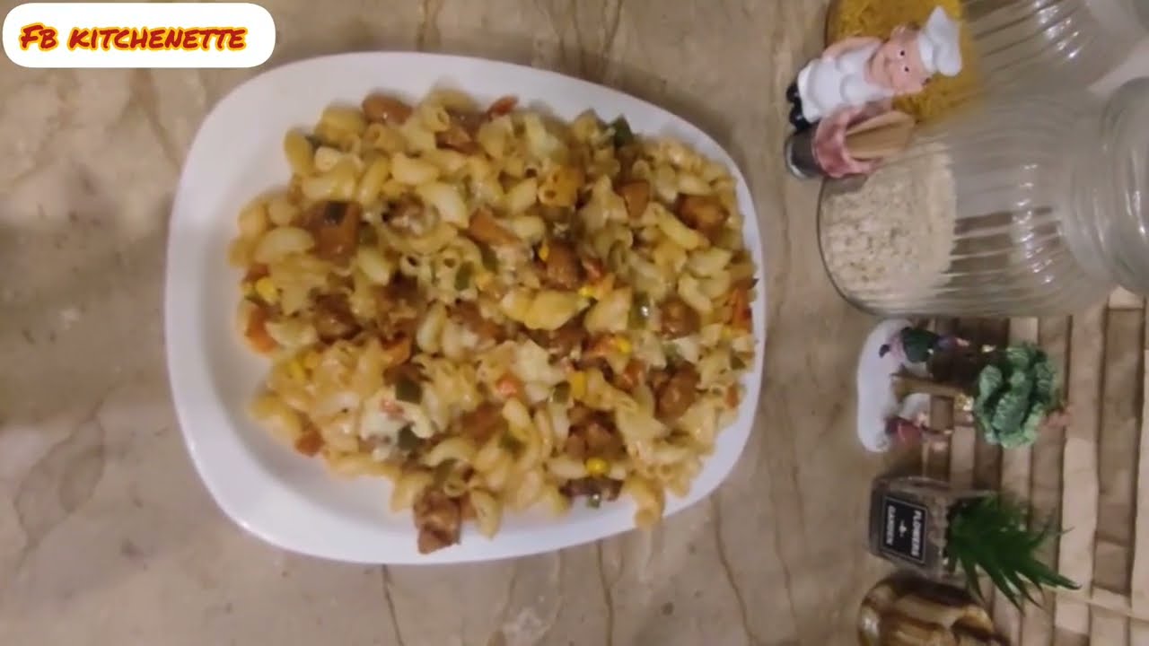 Chicken Cheese Macaroni Recipe | FB Kitchenette |