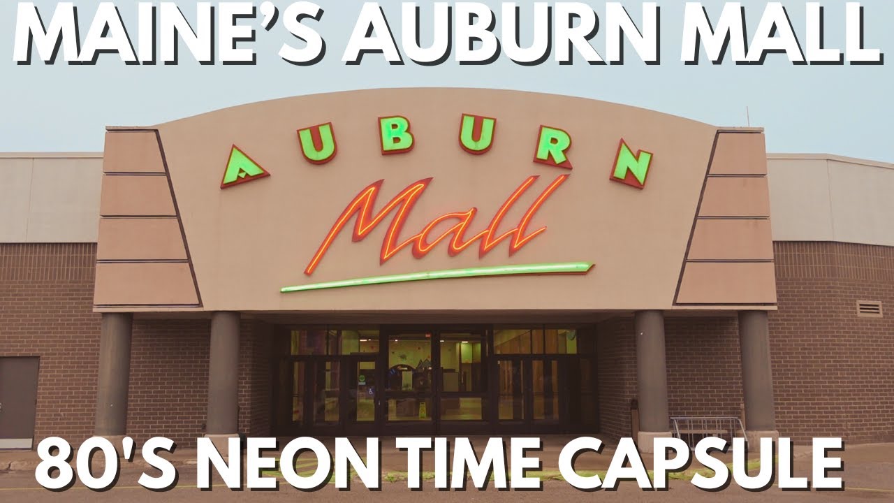 Exploring a Mall Stuck in the 80's - The Auburn Mall in Maine - Neon Time Capsule!