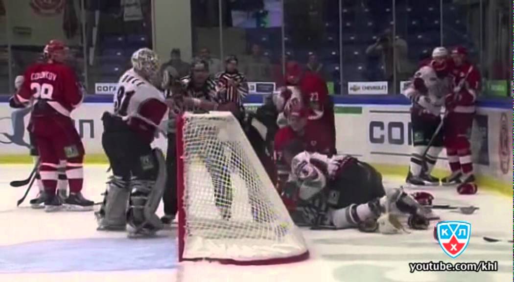 Massive brawl Vityaz - Dinamo Riga / Массовая драка Витязь - Динамо Рг