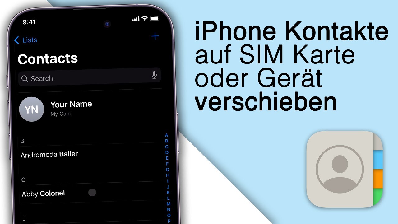 iPhone Kontakte auf SIM kopieren/speichern - Geht das? [2024]