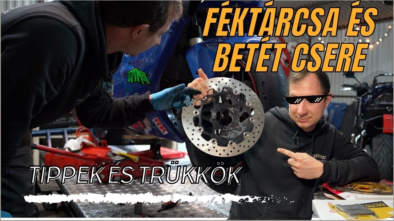 Hogyan cserélj féket motoron ? garázs pillanatok