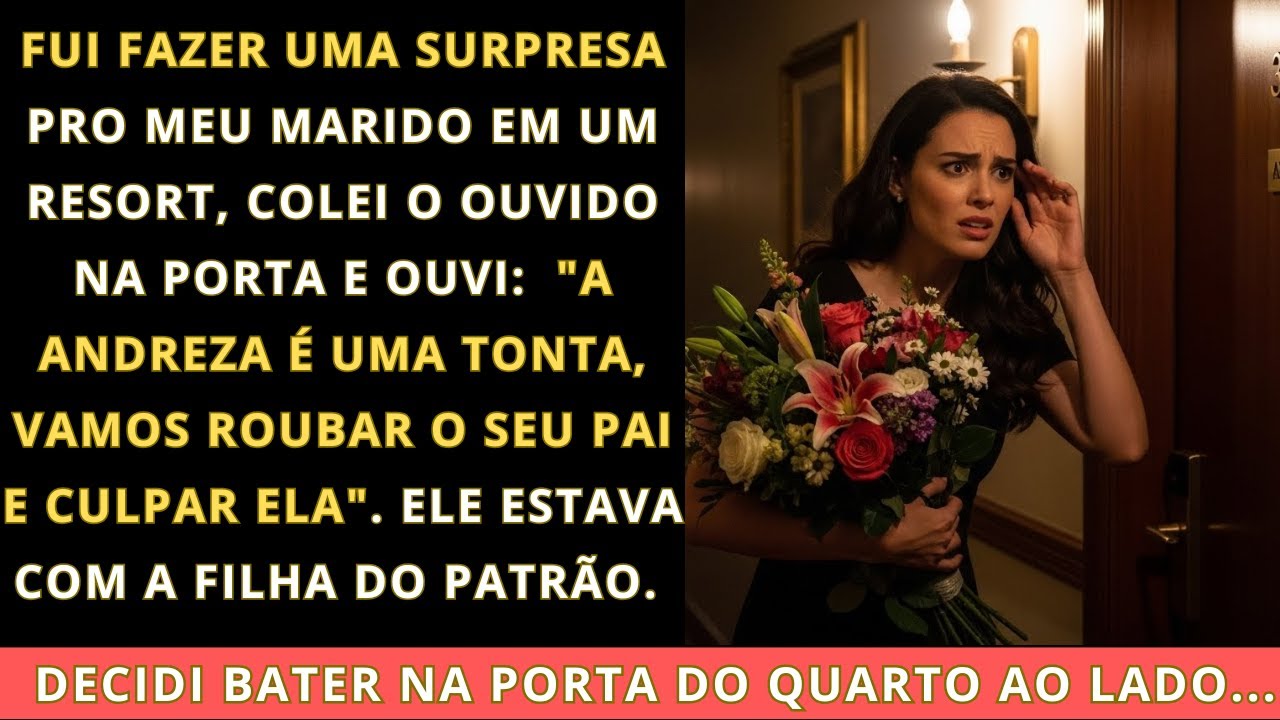 Decidi fazer uma surpresa para meu marido em sua viagem de negócios. Mas quando cheguei, ouvi um som
