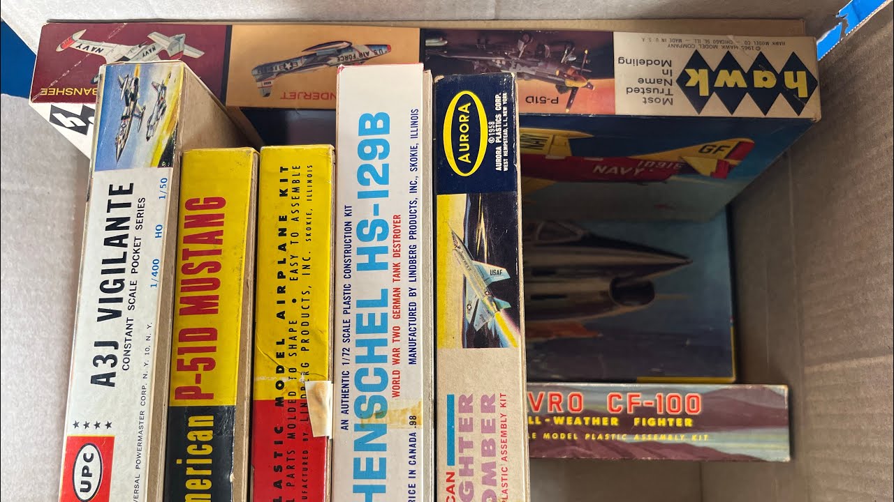 Box O’ Glee!  Another Viewer Sent a Box of Vintage Model Kits!
