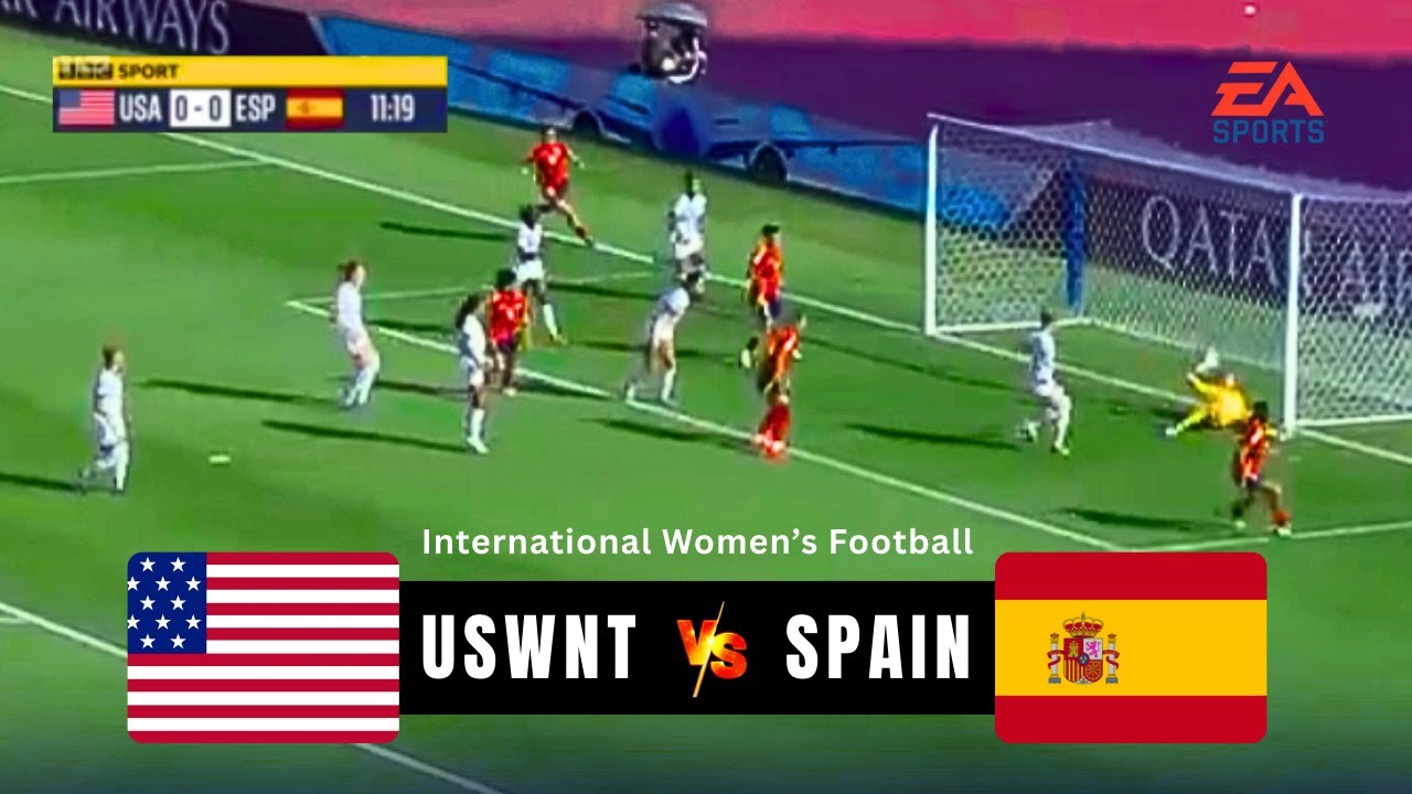 January 24, 2025 | USWNT vs SPAIN WNT | International Women's Friendly Match | FIFA23 Ultra Hd