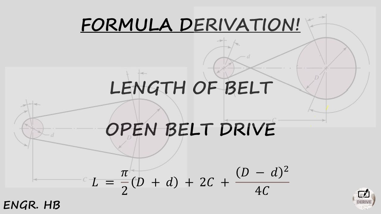 Formula Derivation - Length of Belt