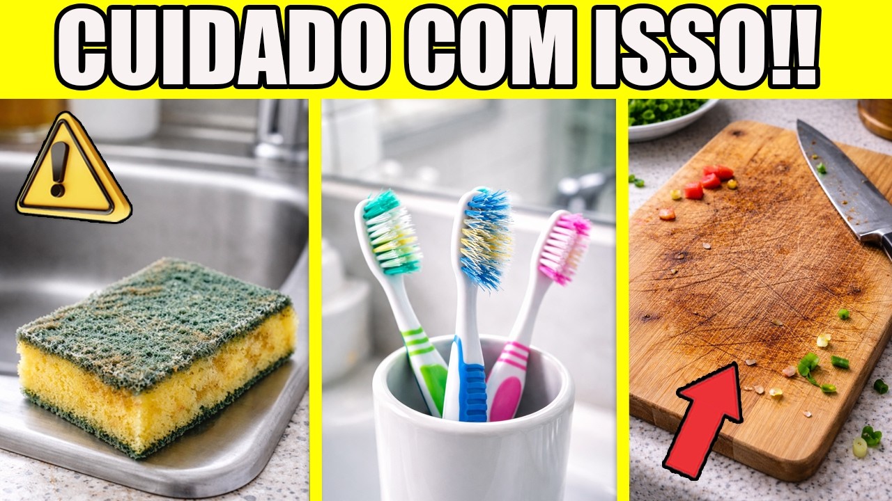 OS 10 LUGARES MAIS SUJOS DA SUA CASA (VOCÊ NUNCA IMAGINOU ISSO)!