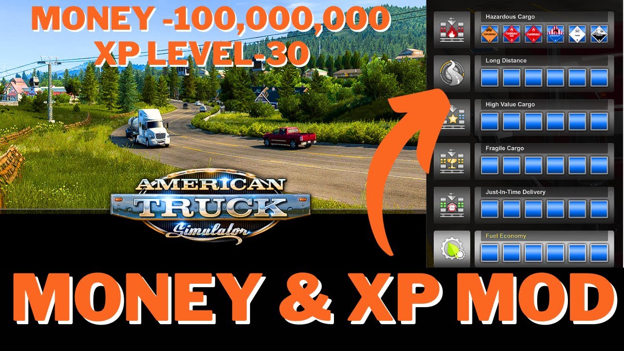 Get More Money And Xp In American Truck Simulator 1.49 With This Mod!