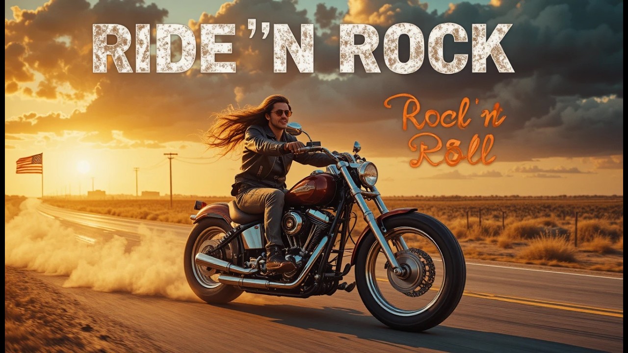 Best Rock N Roll Music 🎸 Ride 'N Rock 🔥 Outlaw Steel | 70s Harley Highway