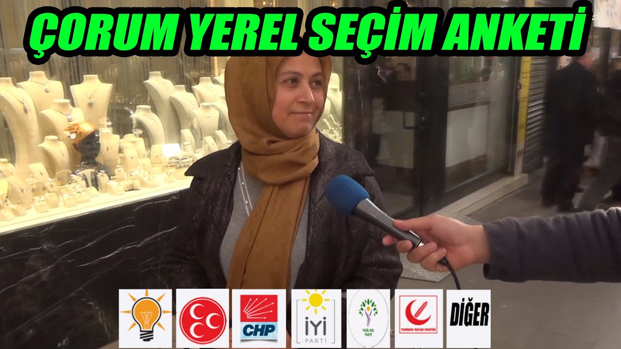 Çorum'da Şaşırtan Dev Seçim Anketi Bu Anket'e Yürek Dayanmaz |Yerel Seçimde Neler Oluyor.