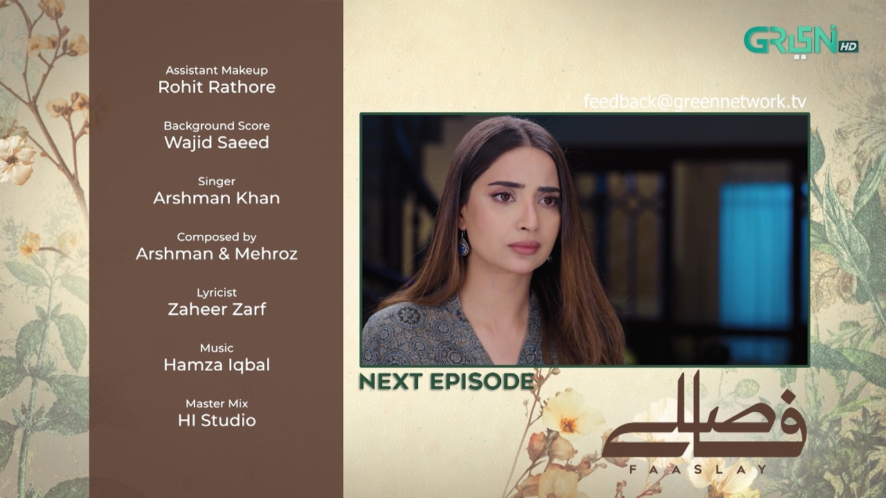 Teaser : Faaslay Episode 46 #teaser #aliansari #sabooraly #greentvdramas #pakistanidrama