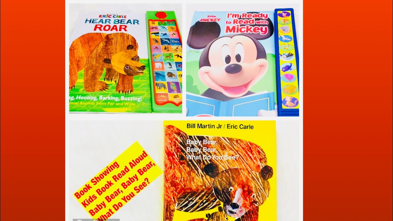 Hear Bear Roar Sound Book| Baby Bear, Baby Bear, What Do You See?| I’m Ready to Read with Mickey