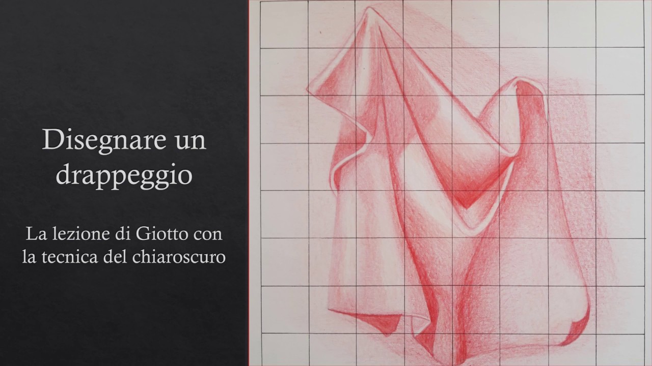drappeggio tecnica chiaroscuro