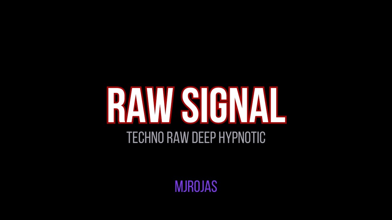 DJ SET de Techno Raw Deep Hypnotic - MJROJAS