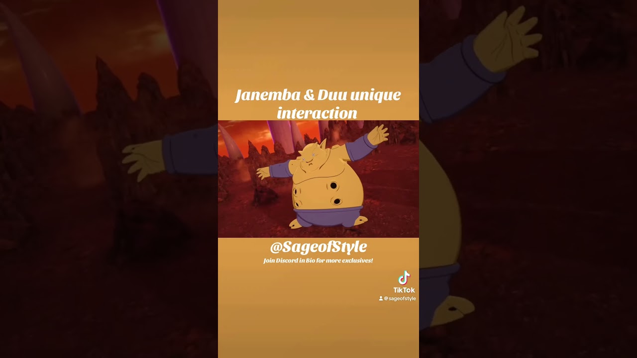 Уникальное взаимодействие Джанембы и Дуу #dragonball #dragonballz #dragonballsparkingzero #shorts