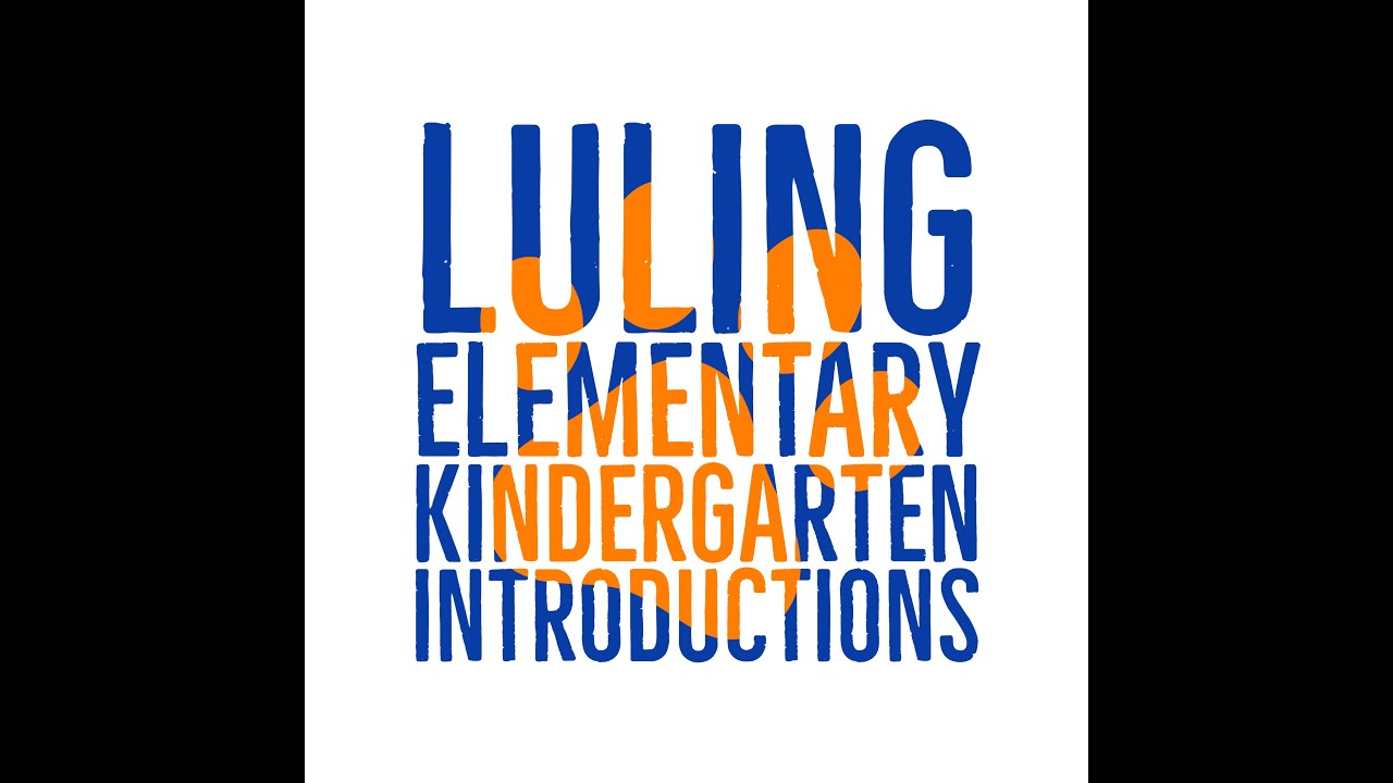 Kindergarten Introductions