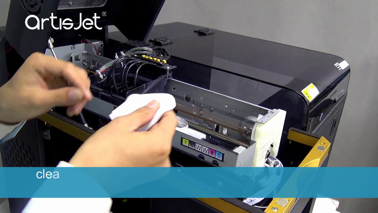 Weekly maintenance artis 2100U A4 LED UV printer