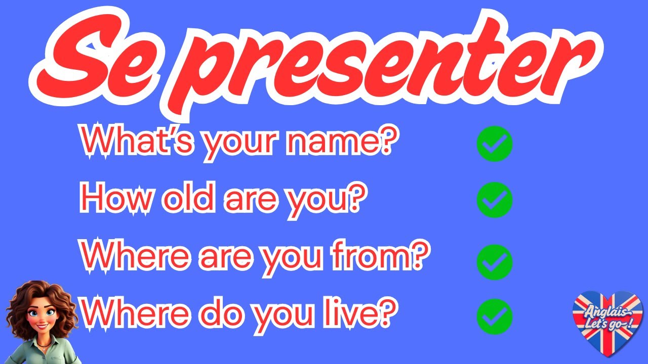 Apprends à te présenter en anglais facilement ! 🇬🇧✨Anglais FACILE pour les débutants