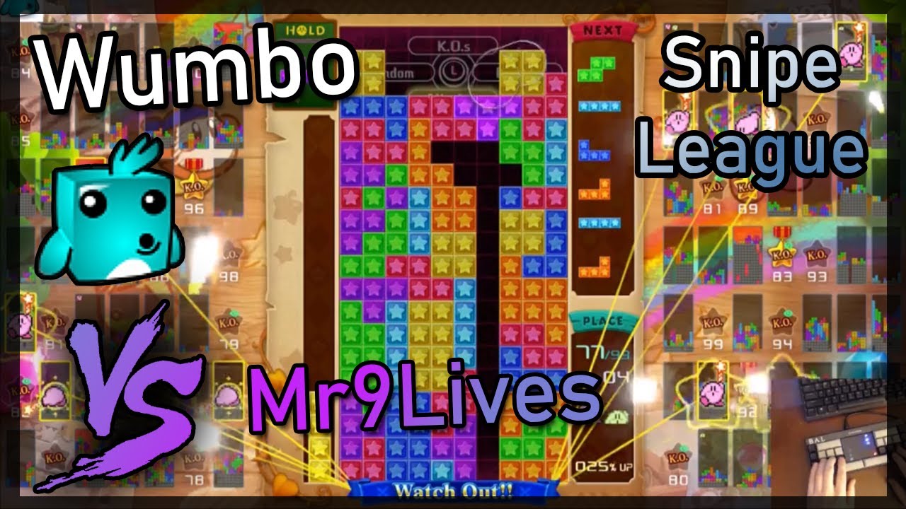 Tetris 99 - 20 KO Snipe League Win - Heads up vs Mr9Lives