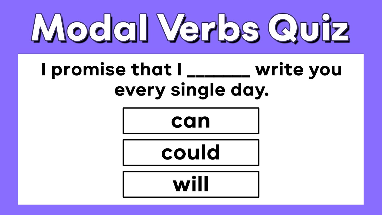 Modal Verbs Quiz | Grammar Quiz