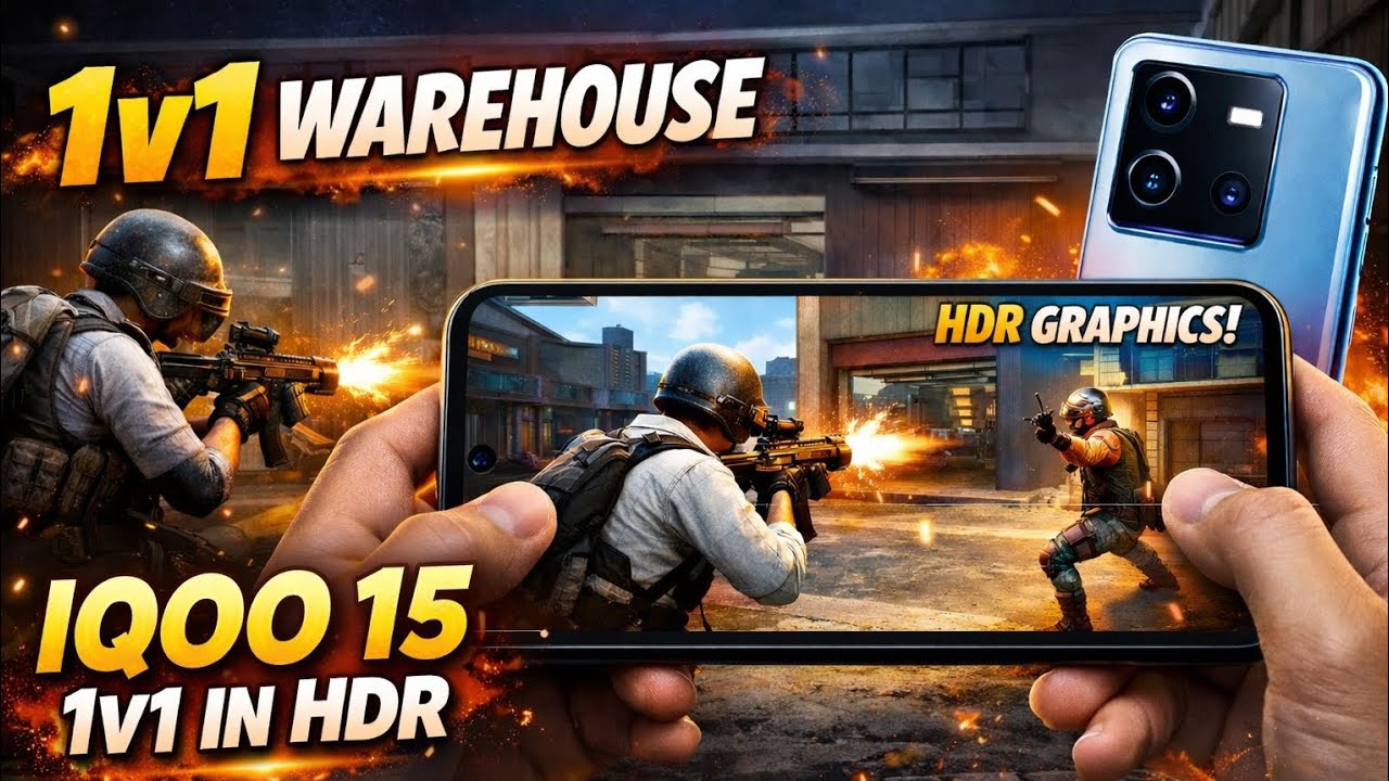 iQOO 15 1v1 Warehouse Test | iQOO 15 vs iQOO 15 in HDR | FEAR IS LIVE🔥 | #fearislive #bgmi #iqoo15