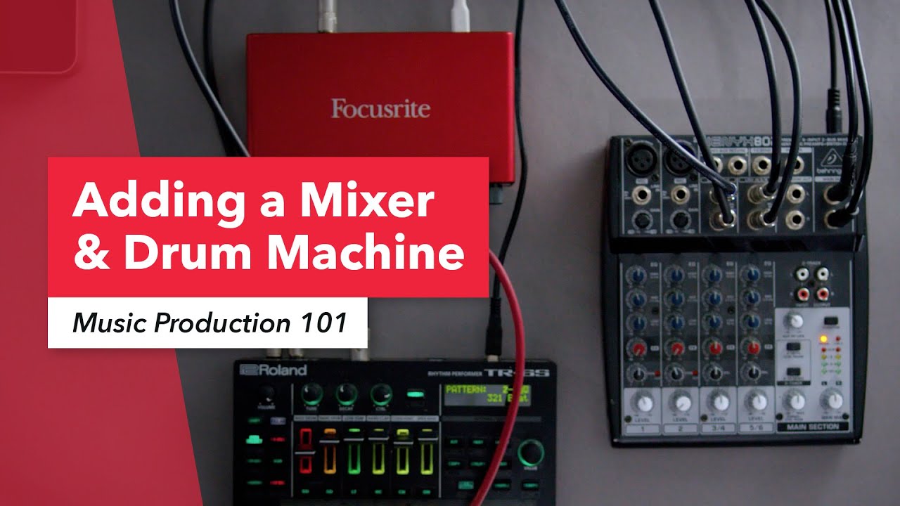 Основы создания музыки: добавление микшера и драм-машины | Ableton Live | MIDI-входы и выходы | B...