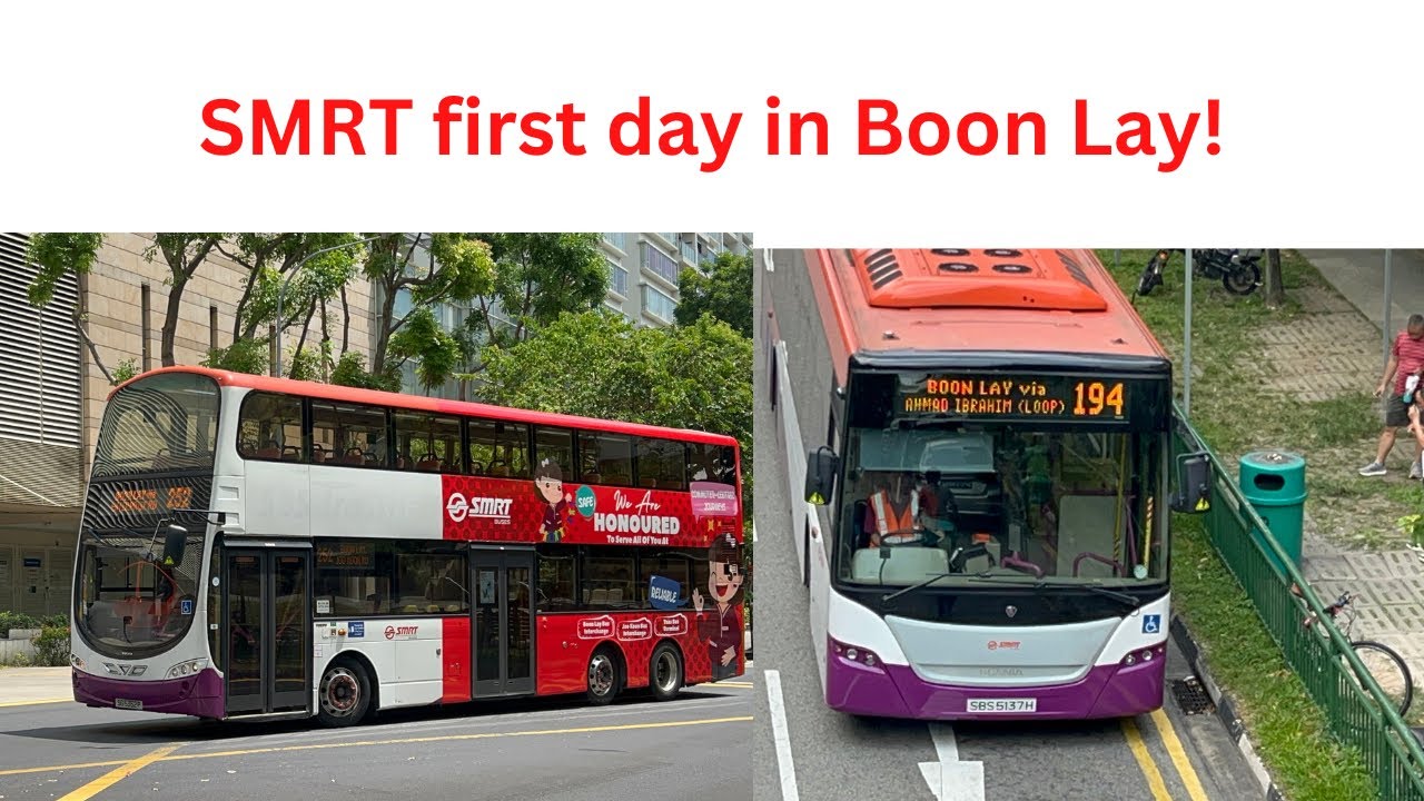 SMRT buses first day in Boon Lay interchange