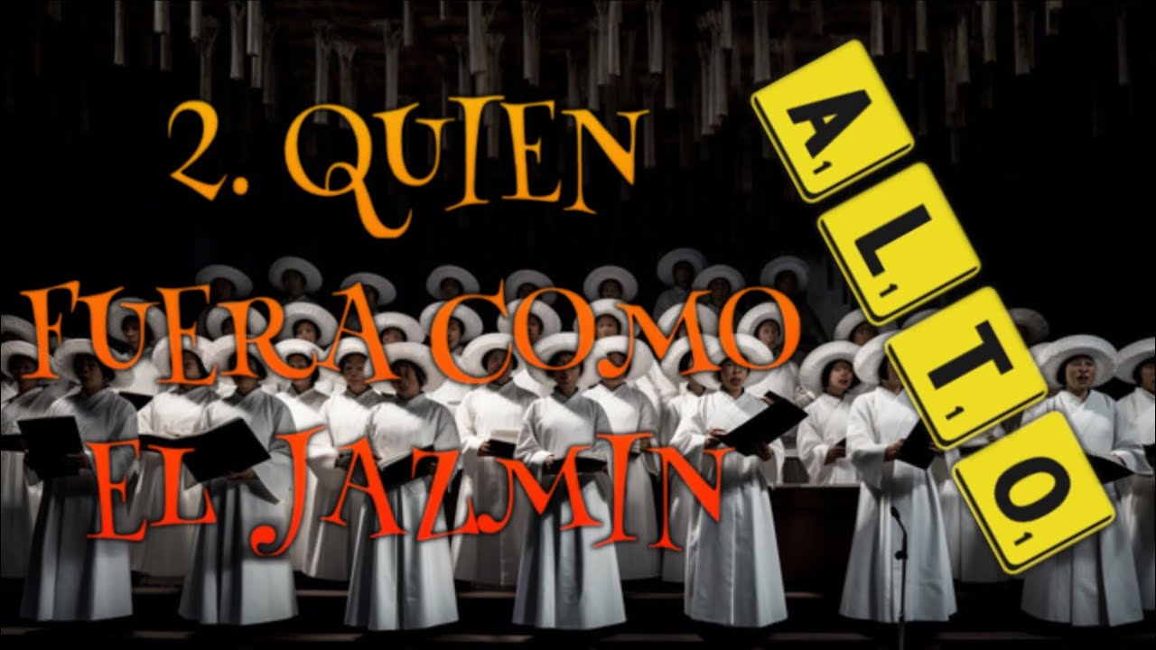 Alto - QUIÉN FUERA COMO EL JAZMÍN “Indianas” - Carlos Guastavino + Video Partitura 🎼🎤🎶🎵