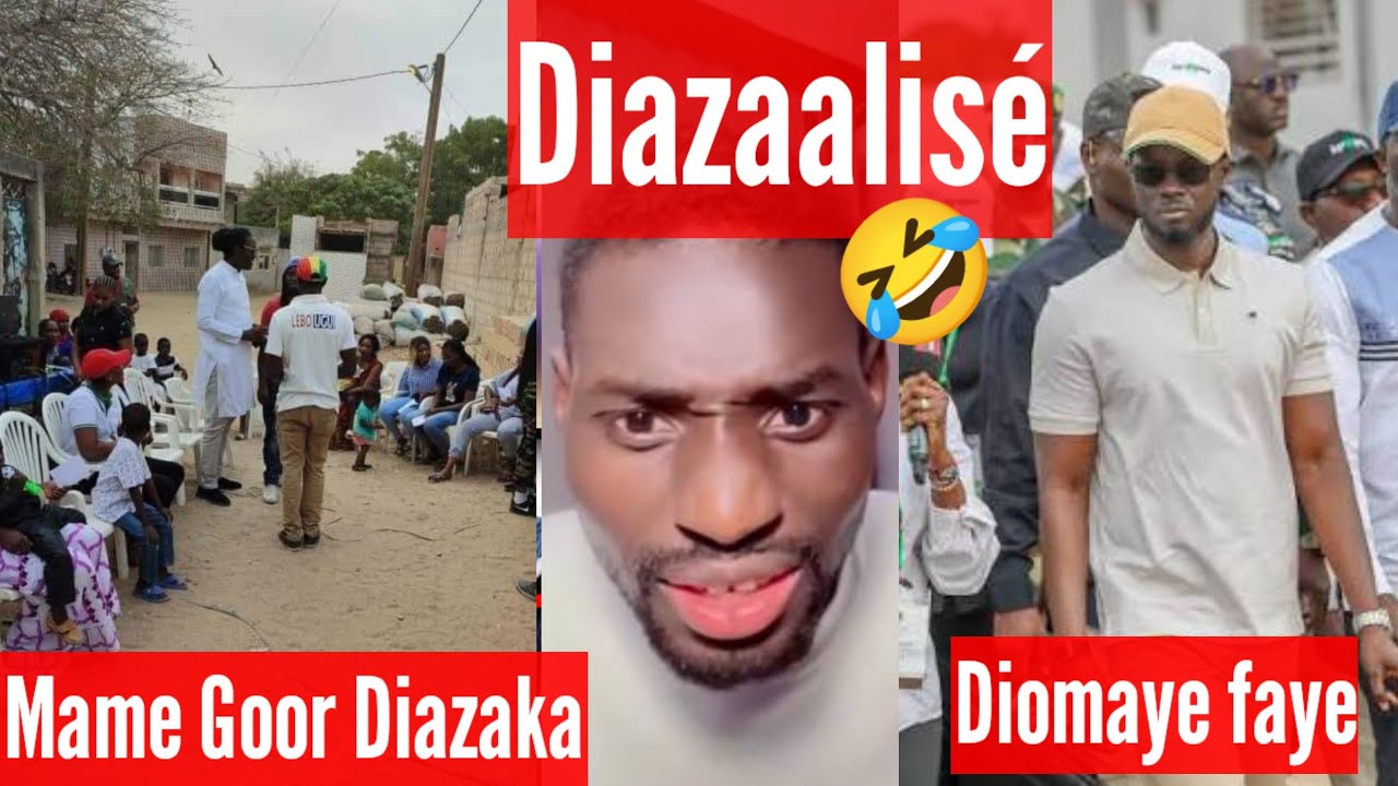 Diomaye faye Diazakalisé nagn ko 😂 Comme mame Goor Diazaka 😂