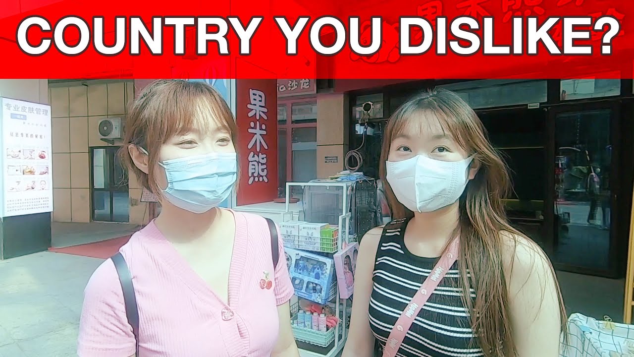 Which COUNTRY do Chinese people DISLIKE the most? 中国人最不喜欢的国家是？