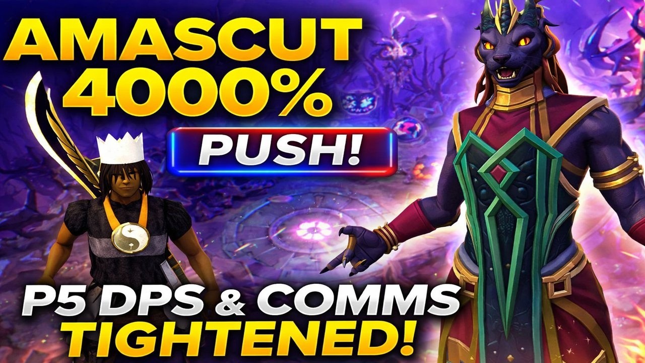 Amascut 4000% Push – No P6 Clones Today, Tightening P5 DPS & Comms (RS3)