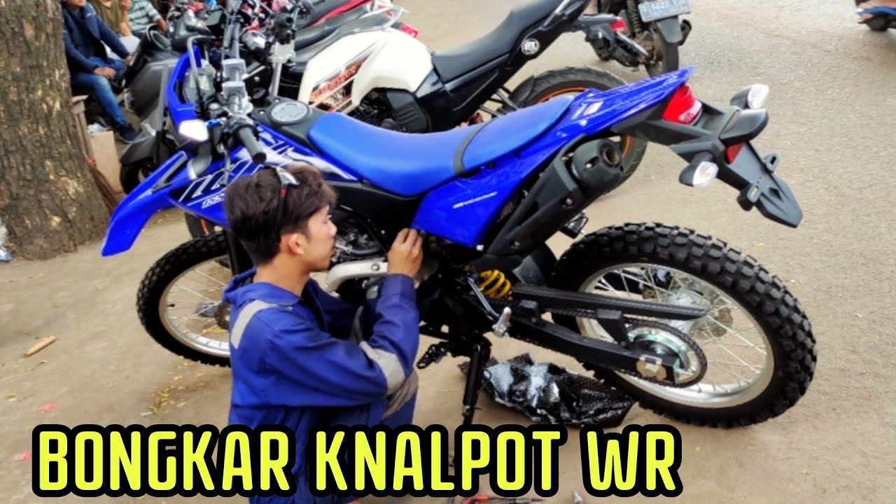 MENAKJUBKAN MELIHAT CARA KERJA BOBOK KNALPOT STANDAR YAMAHA WR 155 SUARANYA BISA DI REQUEST
