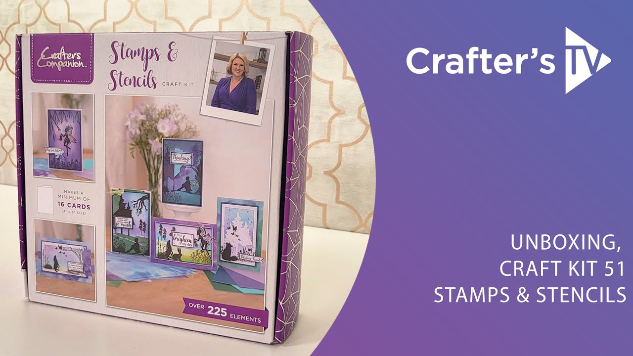 Monthly Craft Kit #51: Stamps & Stencils Unboxing with Debbie Fisher
